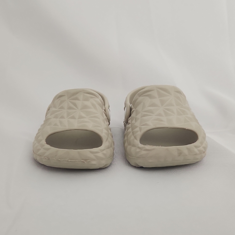 Kids Beige Slip-On Slippers